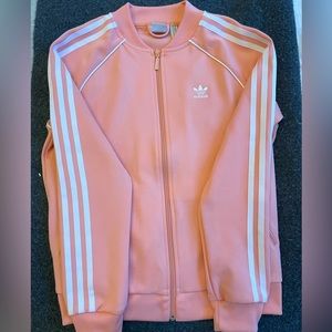 Adidas Women's Pink/Peach Track Jacket Size S Never Worn full zip